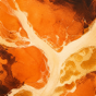 Creamsicle thumbnail: orange field marbled with cream veins.