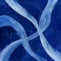 Harmonic Filaments thumbnail: luminous ribbon strands crossing on black.